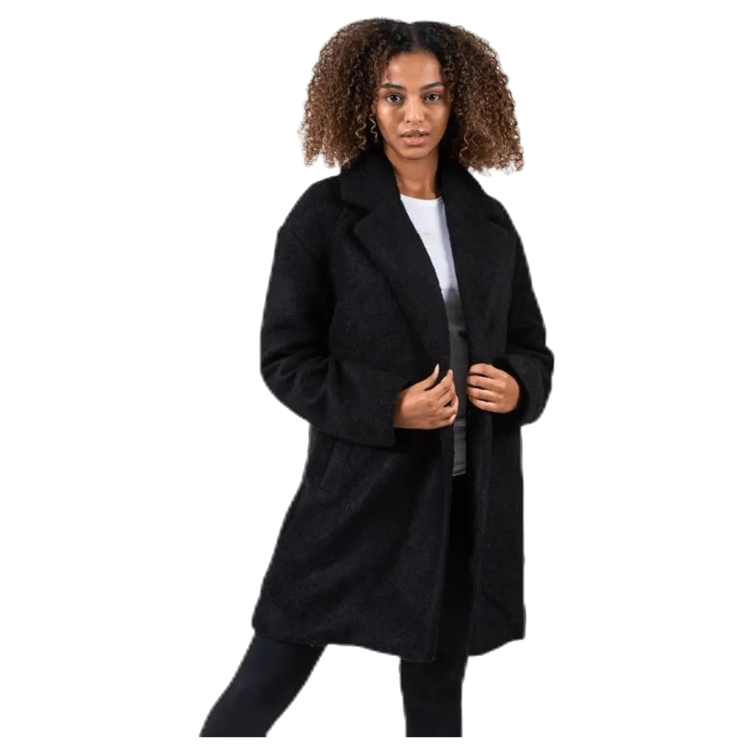 Nina Celeste Wool Coat Black