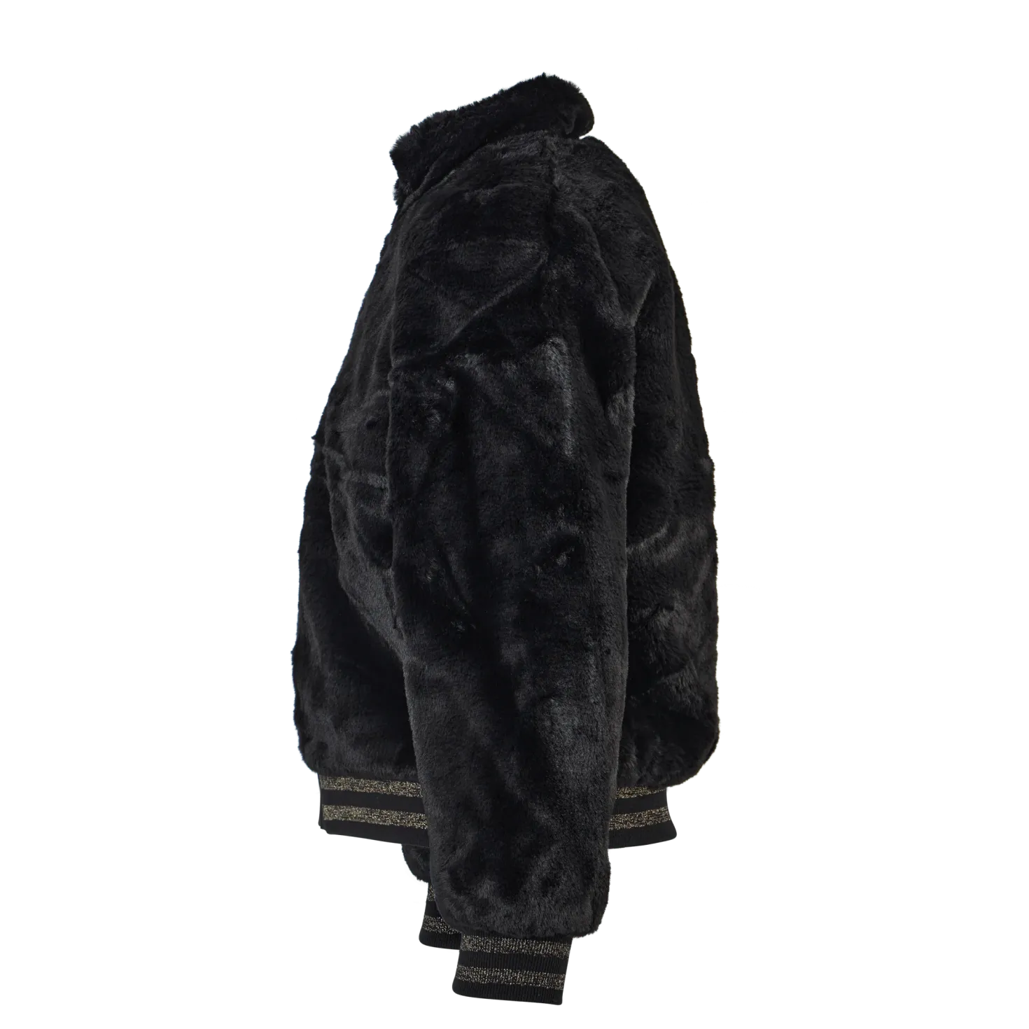 Nkfmanette Faux Fur Bomber Jac Black