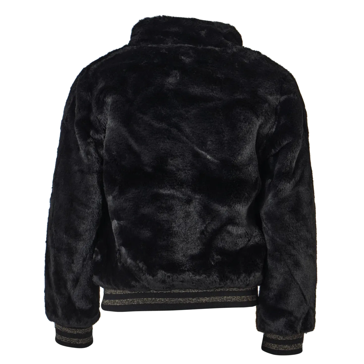 Nkfmanette Faux Fur Bomber Jac Black