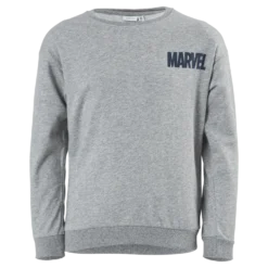 Nkmmarvel Patryc Sweat Bru Mar Grey Melange