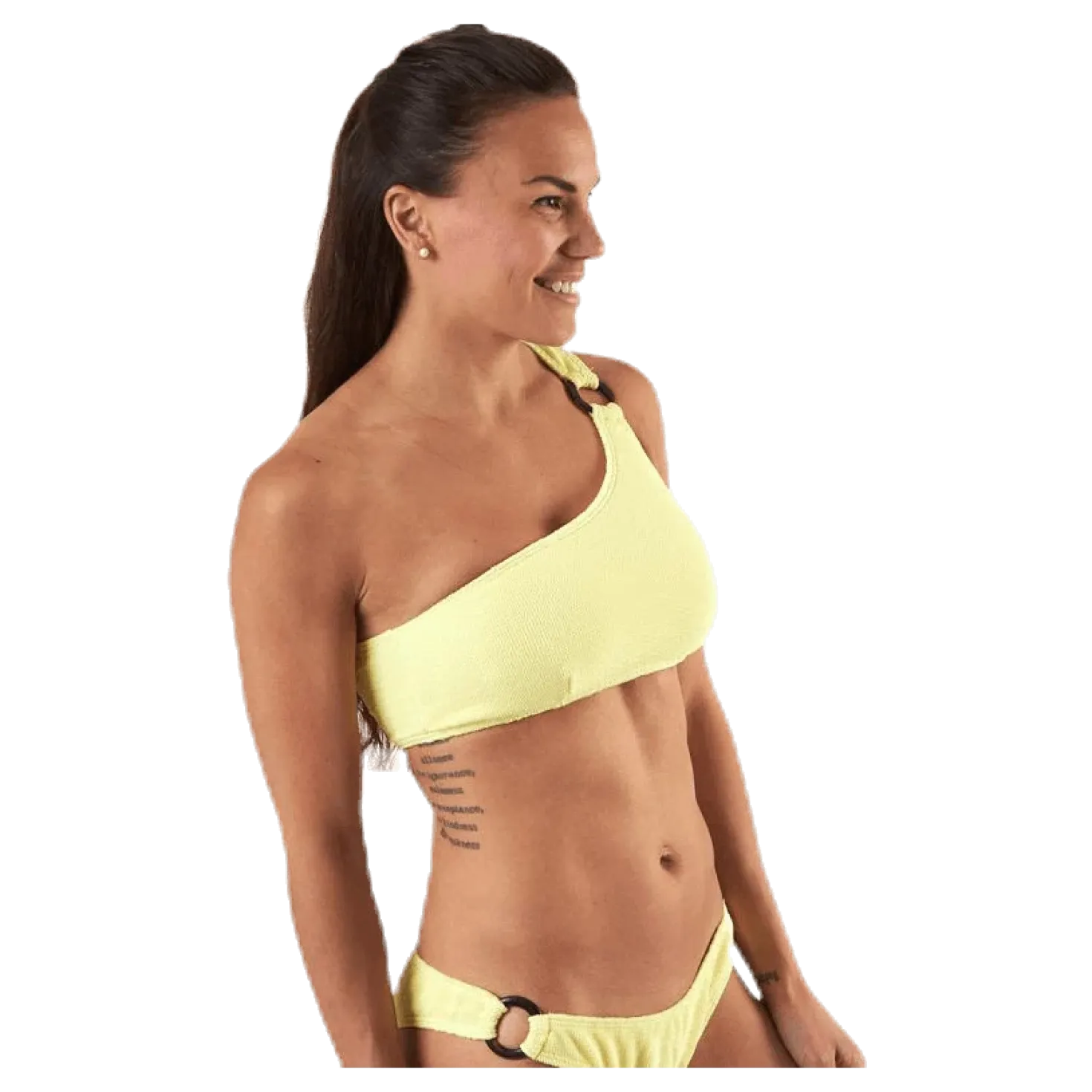 Nora Bikini Oneshoulder Top Yellow