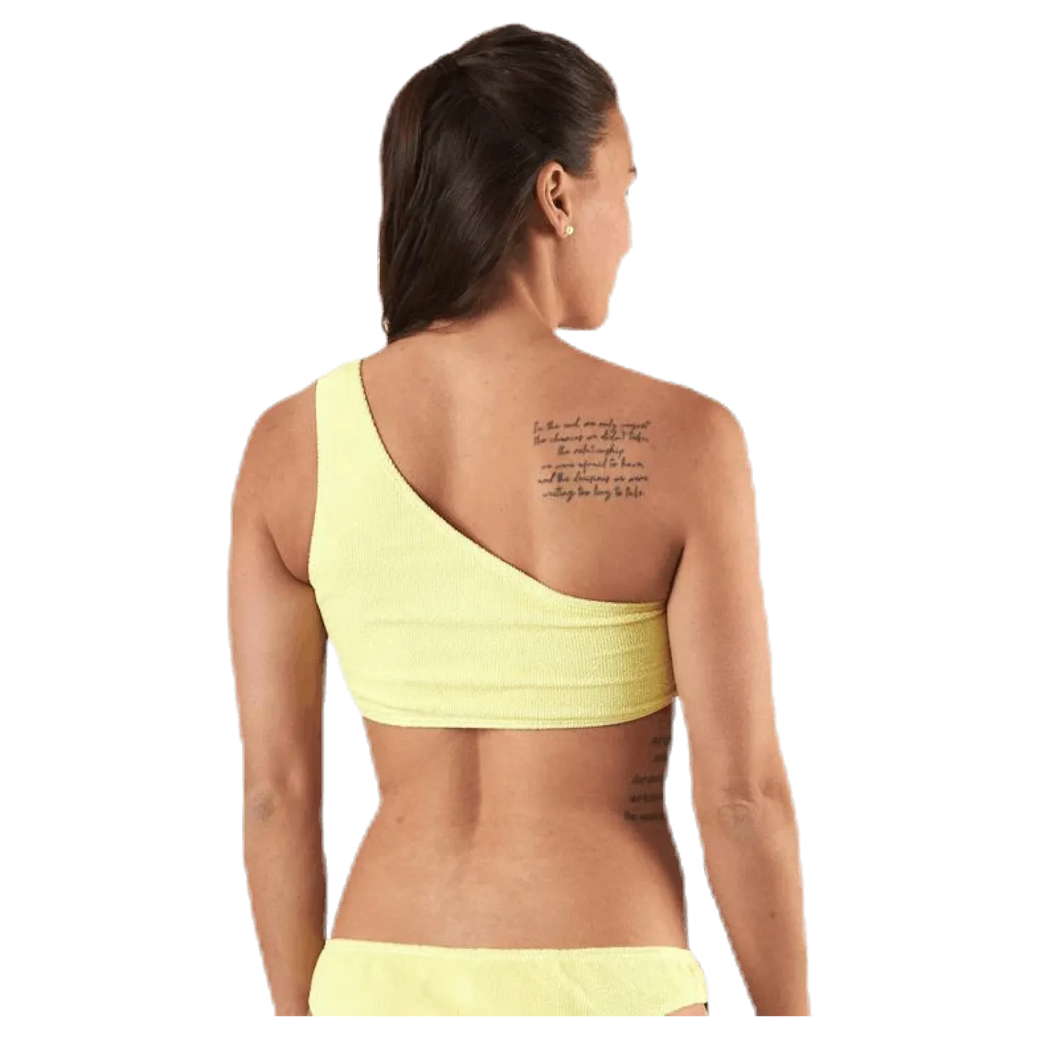 Nora Bikini Oneshoulder Top Yellow