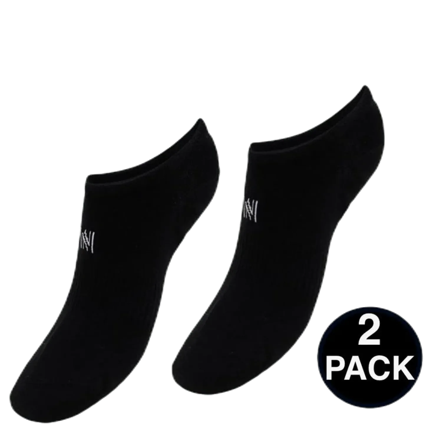 No Show Socks - Leo 2-Pack Black