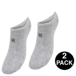 No Show Socks - Leo 2-Pack Grey