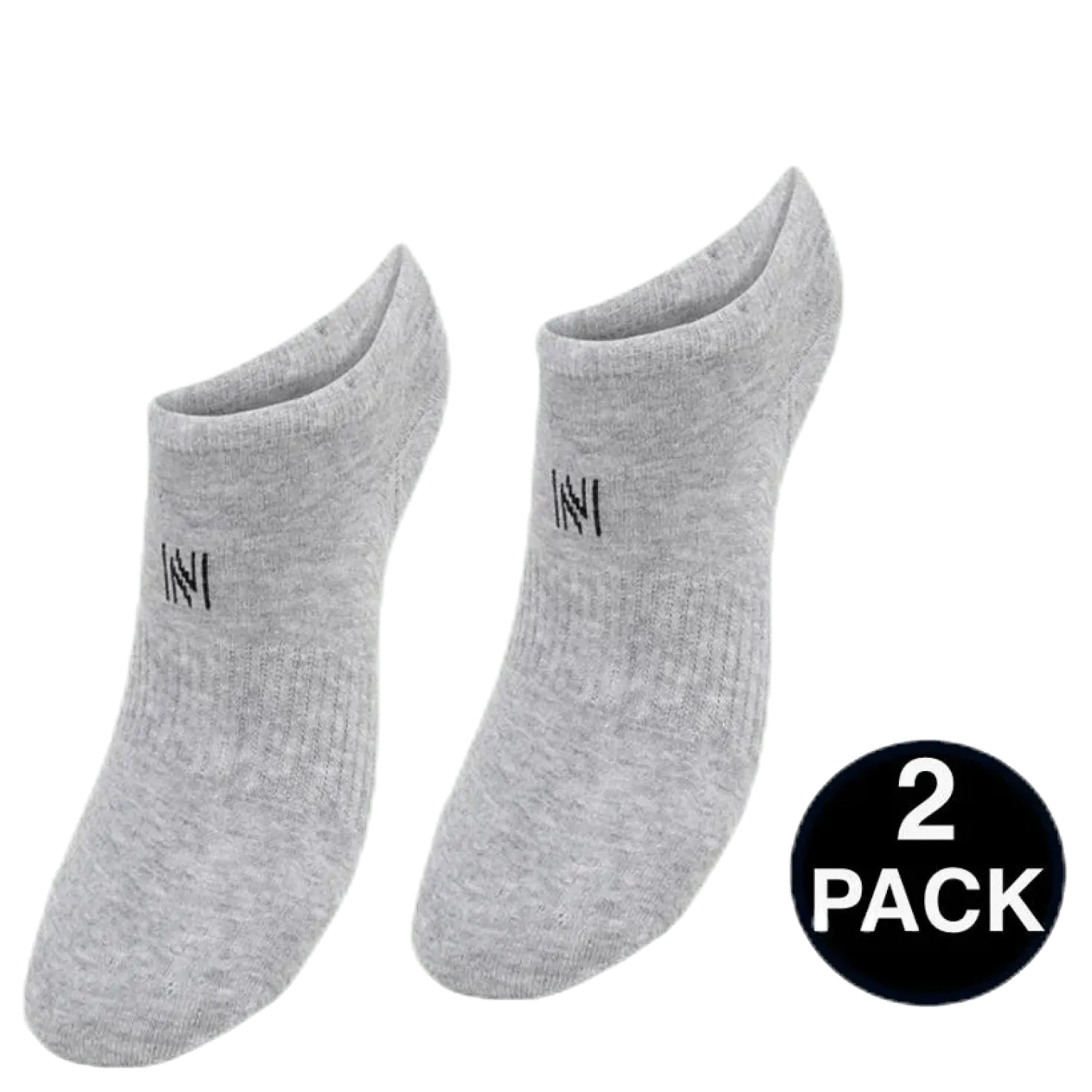 No Show Socks - Leo 2-Pack Grey
