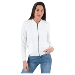 Nova Lux Bomber Jacket Solid 8 White