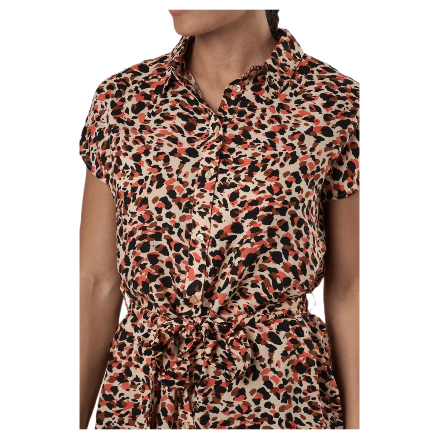 Nya Ss Shirt Dress Orange