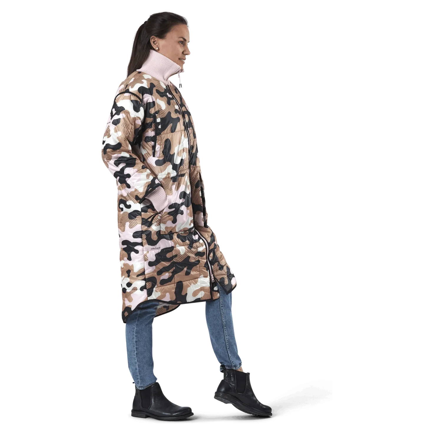 Nyre Parka Pink/Patterned