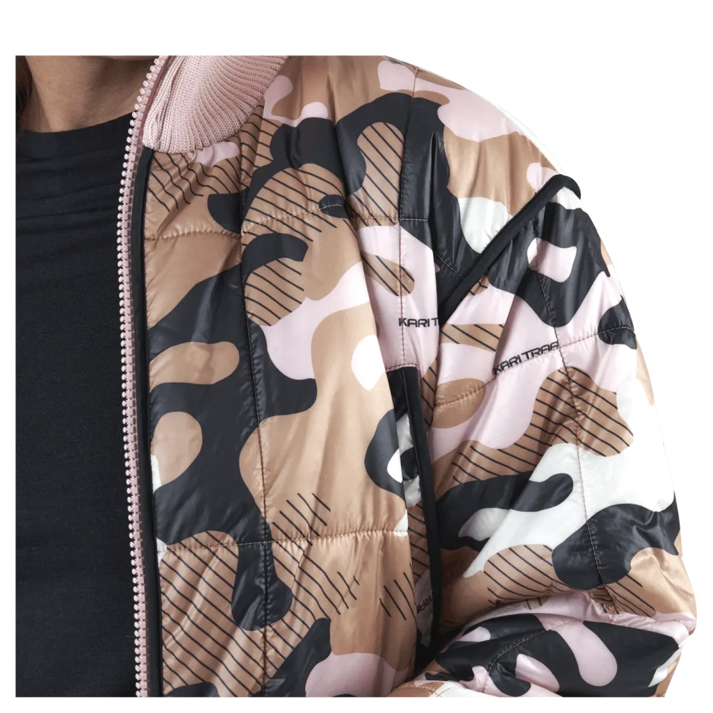 Nyre Parka Pink/Patterned