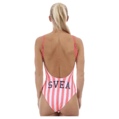 Olga Swimsuit Pink/White
