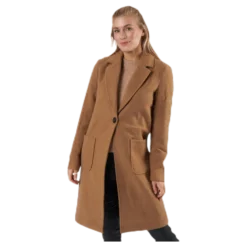 Olivia-Astrid Wool Coat Otw Brown