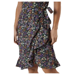 Olivia S/S Wrap Dress Wvn Black