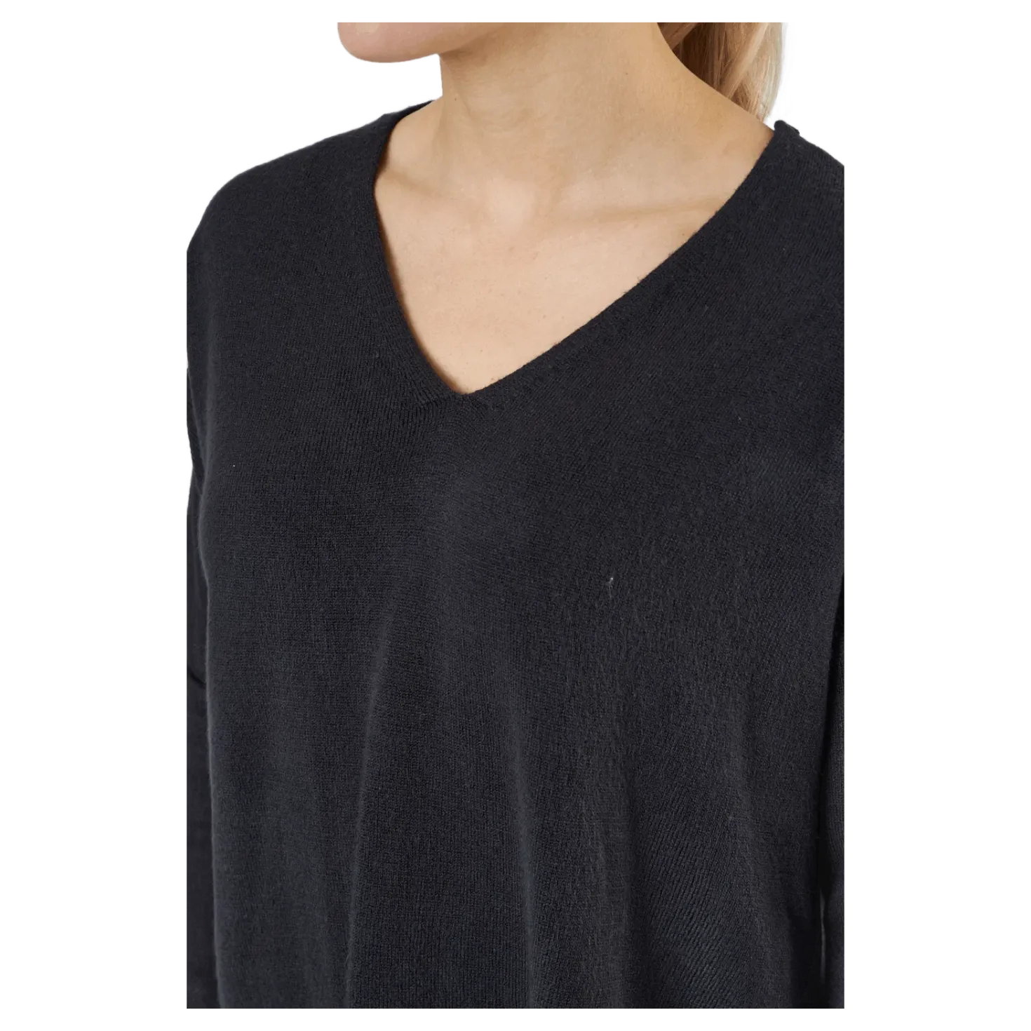 Onlamalia L/s V-neck Pullover Black