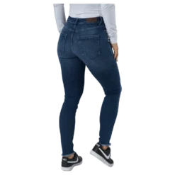 Onlblush Life Mid Sk Ank Raw R Dark Blue Denim