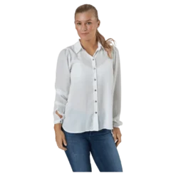 Onlcloudy Ls Shirt Wvn Cloud Dancer