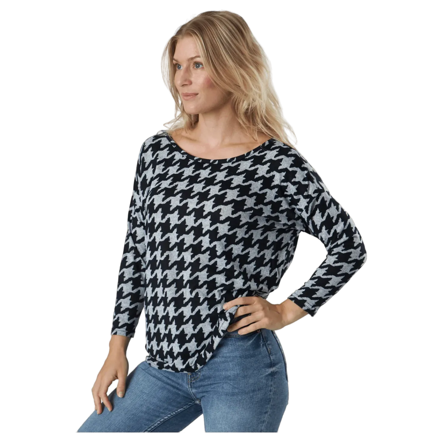 Onlelcos 4/5 Aop Top Jrs Noos Light Grey Melange