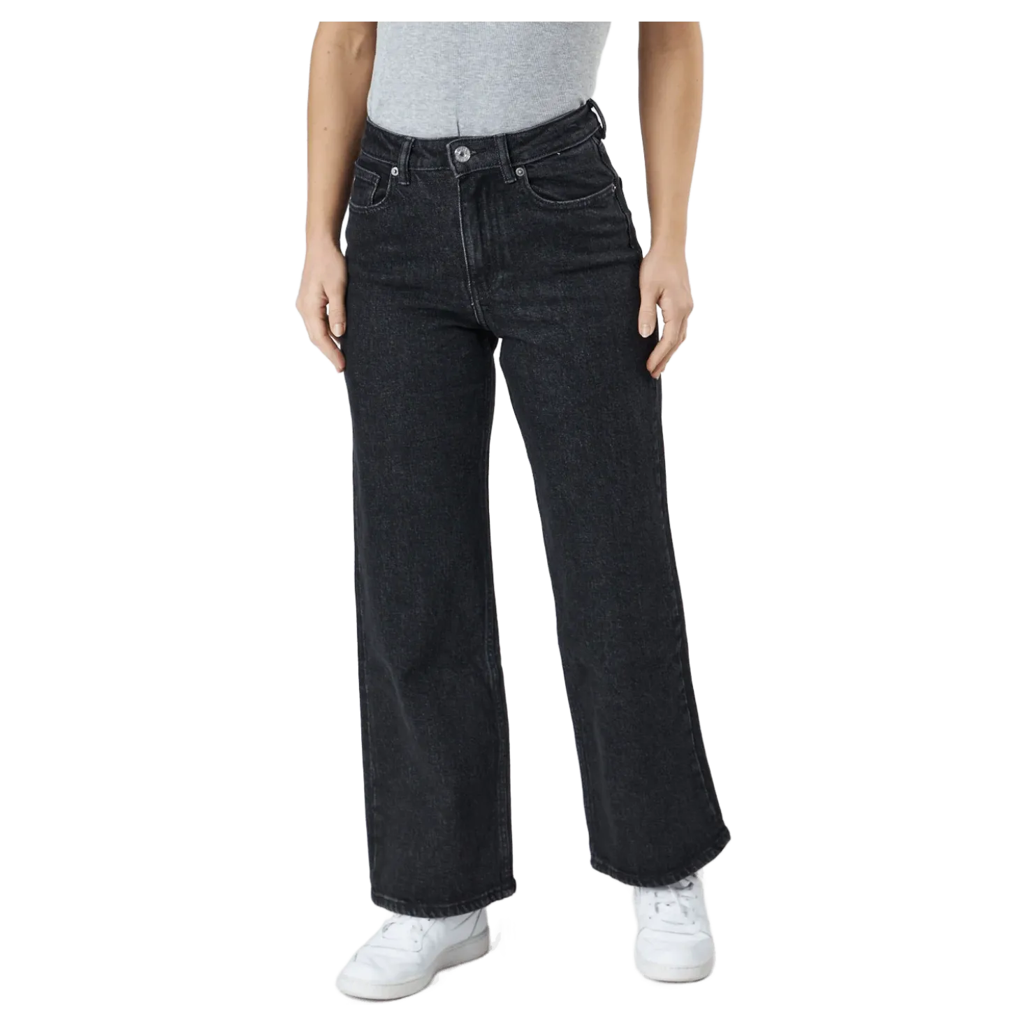 Onljuicy Hw Wide Leg Rea244 No Black Denim