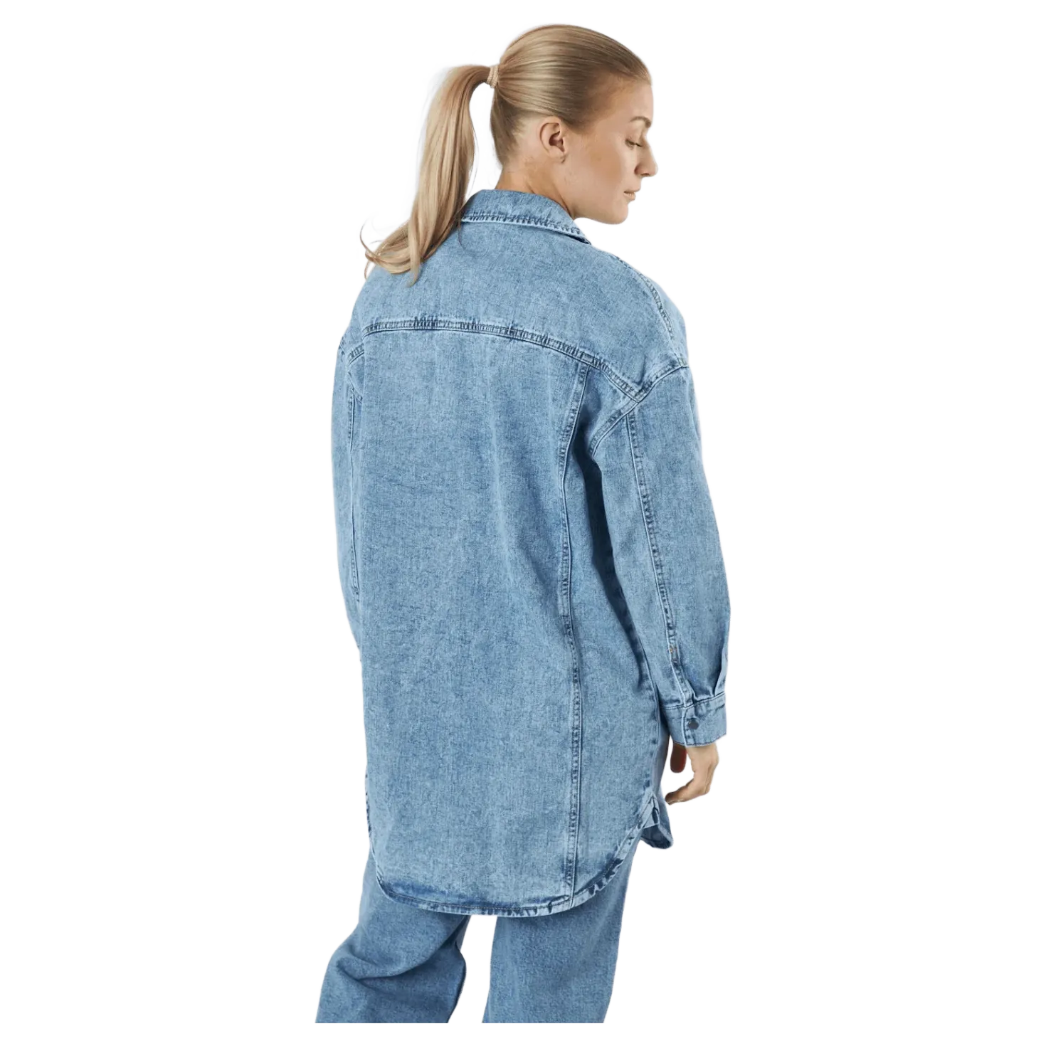 Onlkasia Ls Os Shirt Dnm Bj No Medium Blue Denim