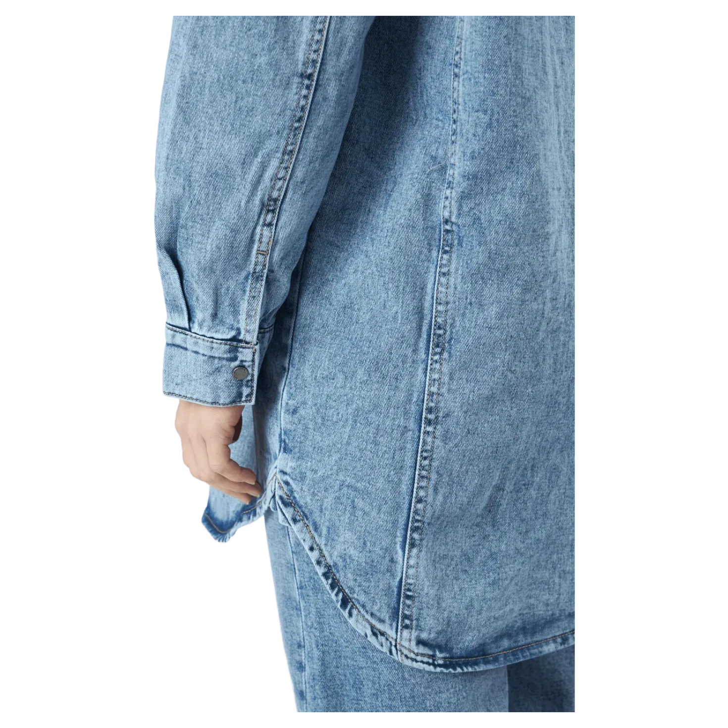 Onlkasia Ls Os Shirt Dnm Bj No Medium Blue Denim