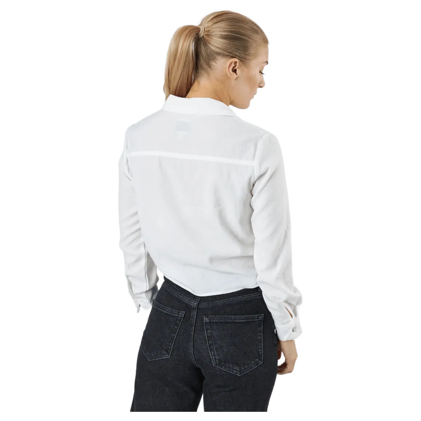 Onllecey Ls Knot Shirt Noos Cloud Dancer