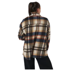 Onlmaci L/s Check Shacket Pnt Humus