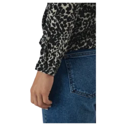 Onlnew Mallory L/s Blouse Aop Whitecap Gray