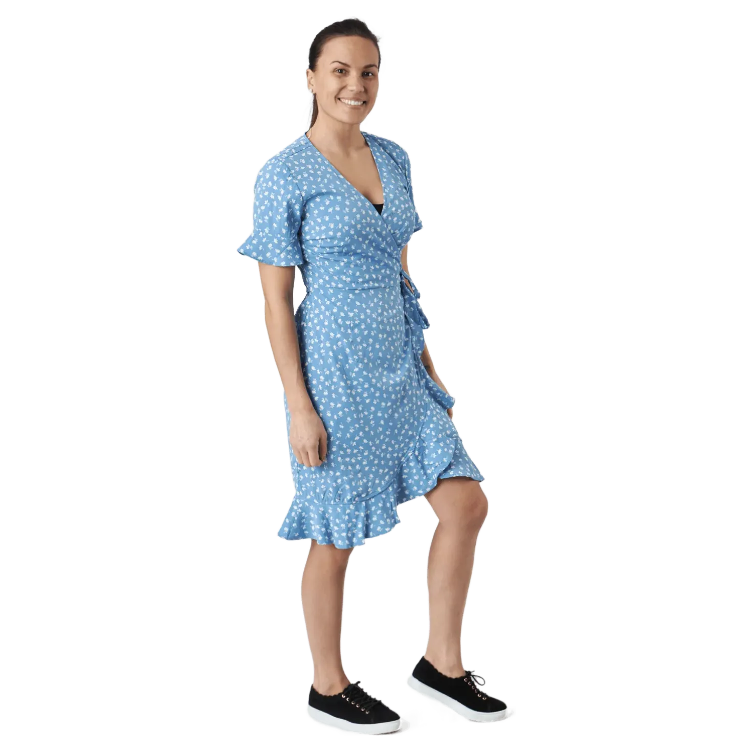 Onlolivia S/s Wrap Dress Wvn Allure