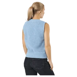 Onlparis Life Vest Knt Sky Blue