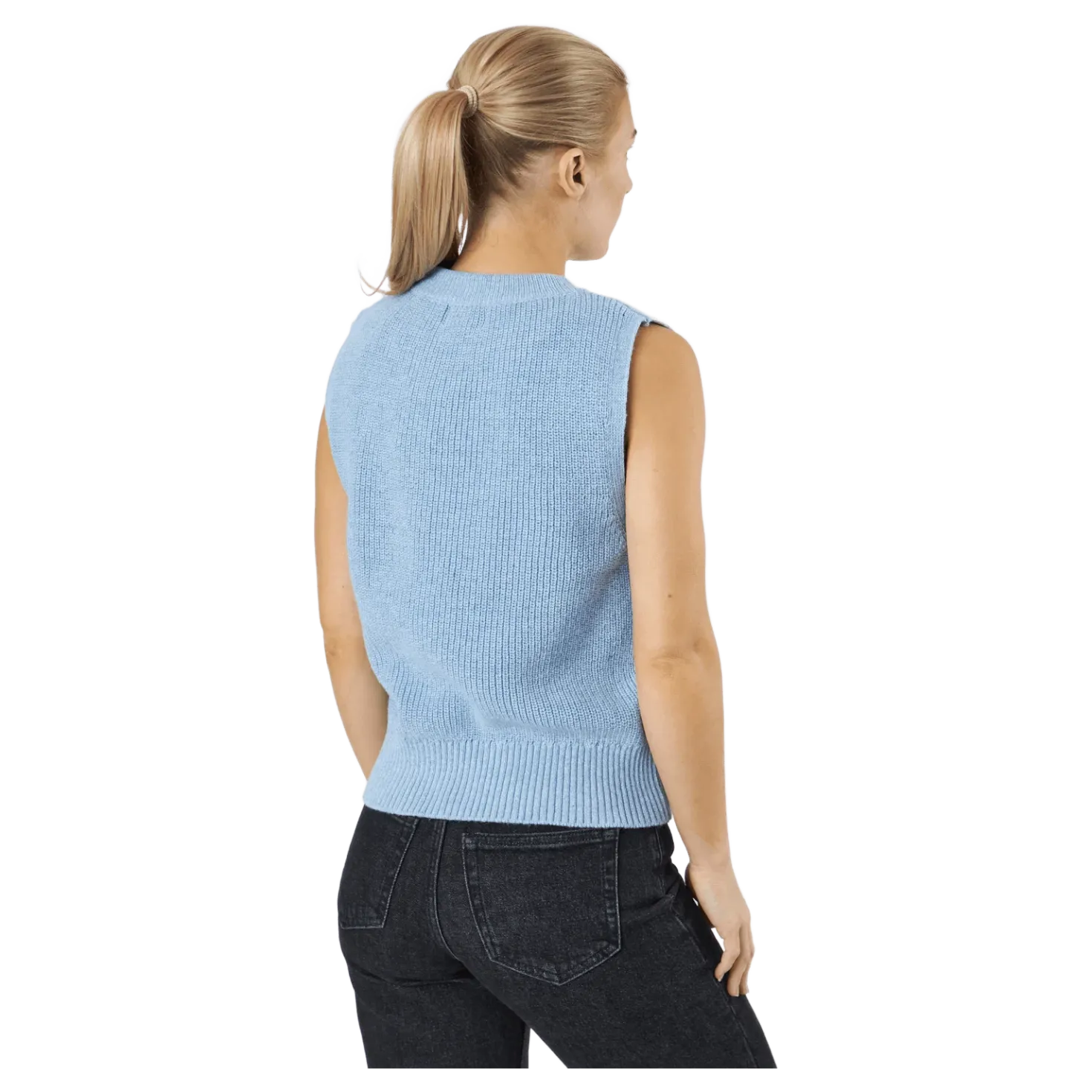 Onlparis Life Vest Knt Sky Blue