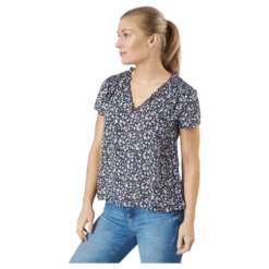 Onlsonja Life S/s V-neck Top N Night Sky