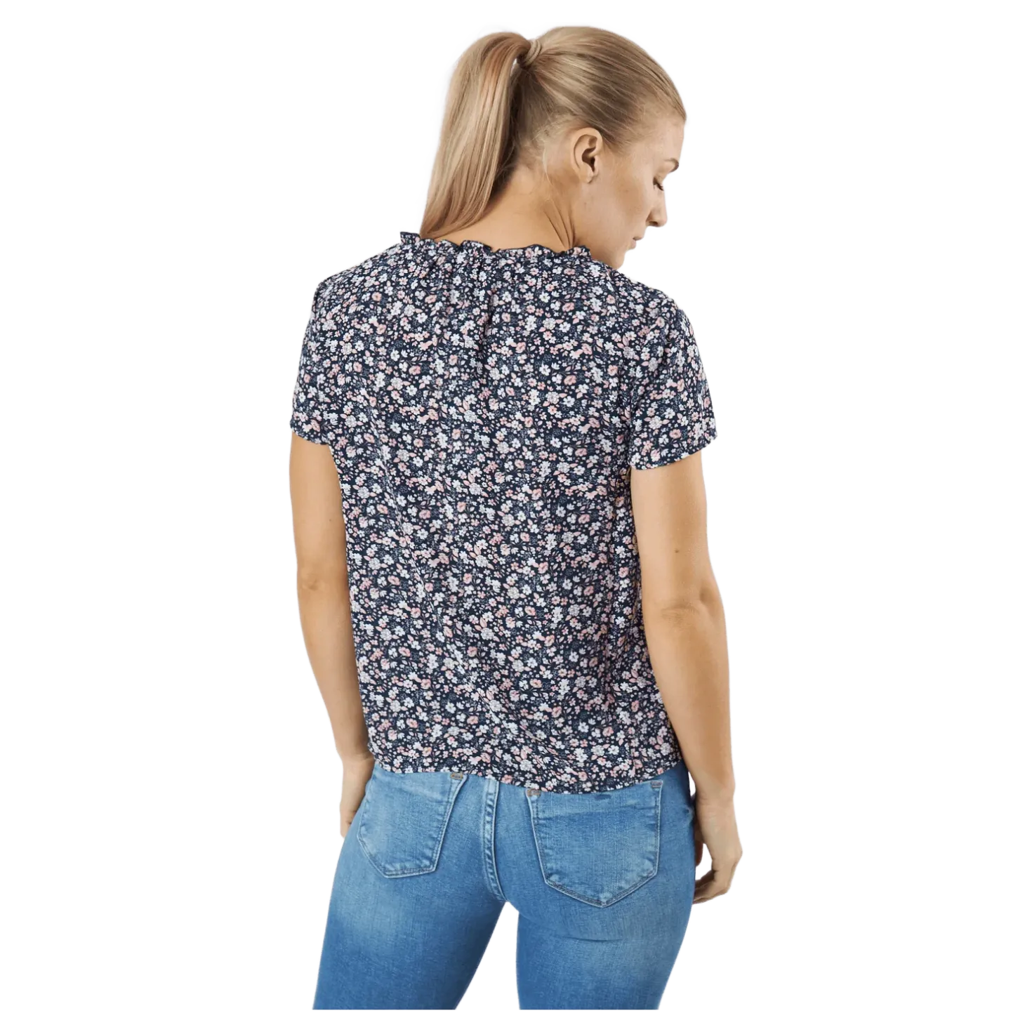 Onlsonja Life S/s V-neck Top N Night Sky