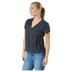 Onlsonja Life S/s V-neck Top P Night Sky
