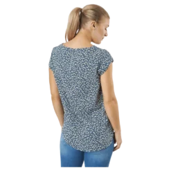 Onlvic Ss Aop Top Ptm Blue Mirage
