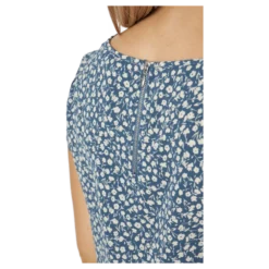 Onlvic Ss Aop Top Ptm Blue Mirage