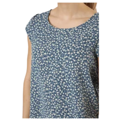 Onlvic Ss Aop Top Ptm Blue Mirage