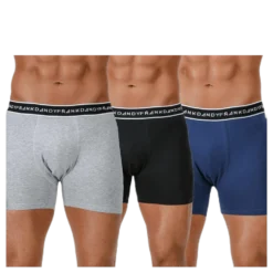 Organic Cotton Boxer 5-Pack Blue/Black/Grey