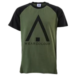 Organic Rag Tee Youth Black/Green