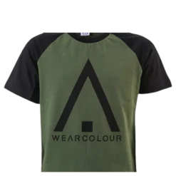 Organic Rag Tee Youth Black/Green