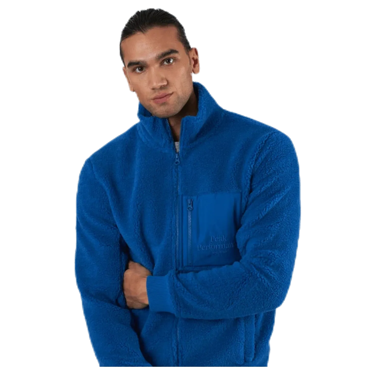 Original Pile Zip Jacket Blue