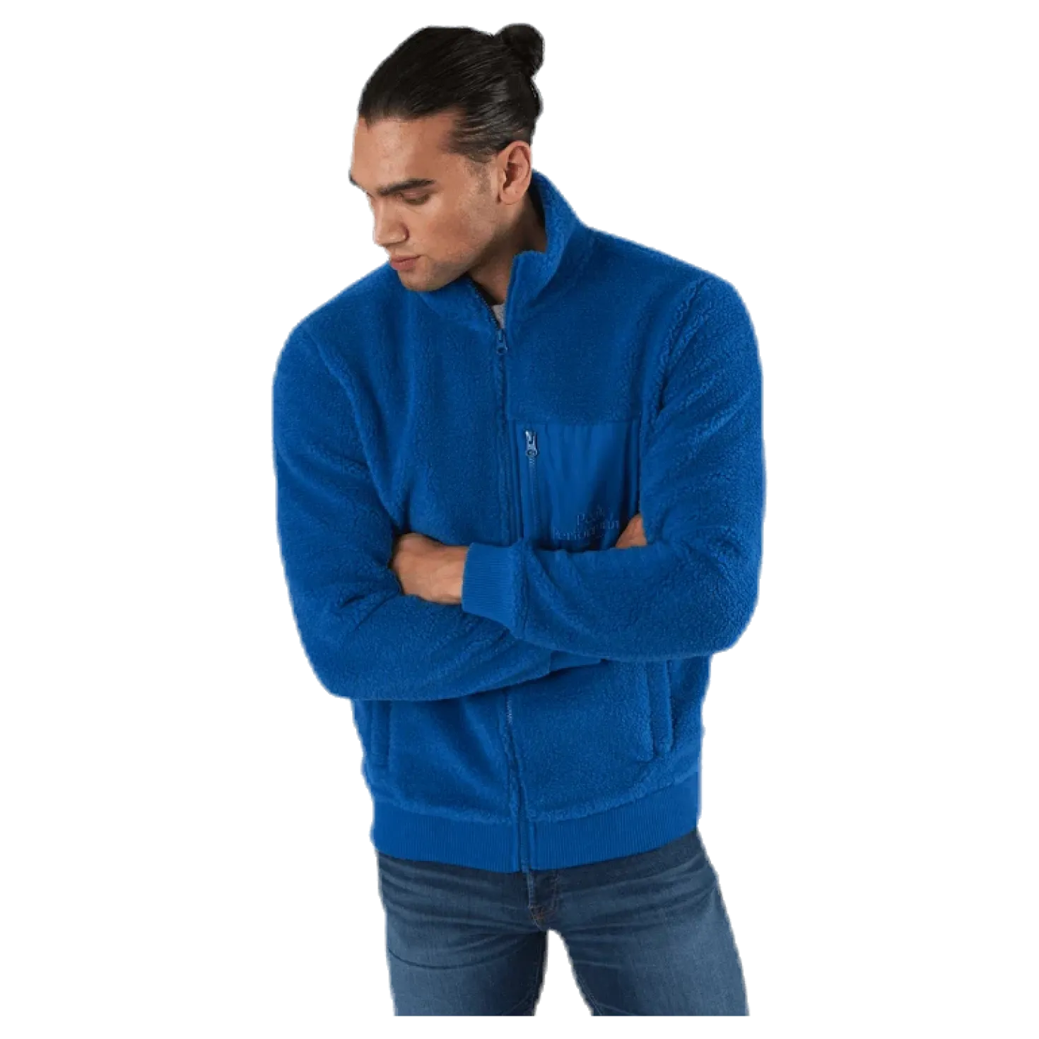 Original Pile Zip Jacket Blue