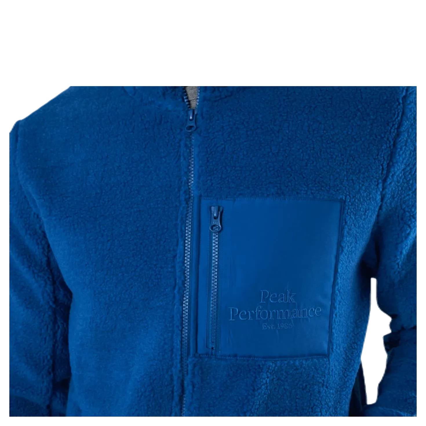 Original Pile Zip Jacket Blue