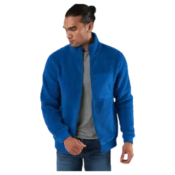 Original Pile Zip Jacket Blue
