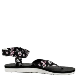 Original Sandal Floral Satin Patterned/Black