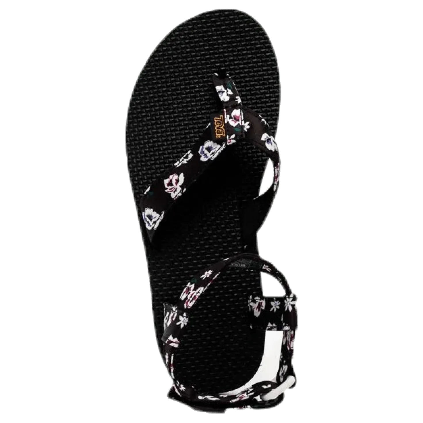Original Sandal Floral Satin Patterned/Black