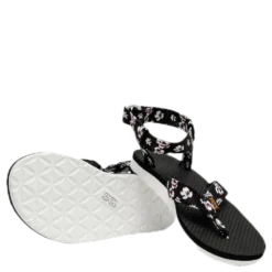 Original Sandal Floral Satin Patterned/Black