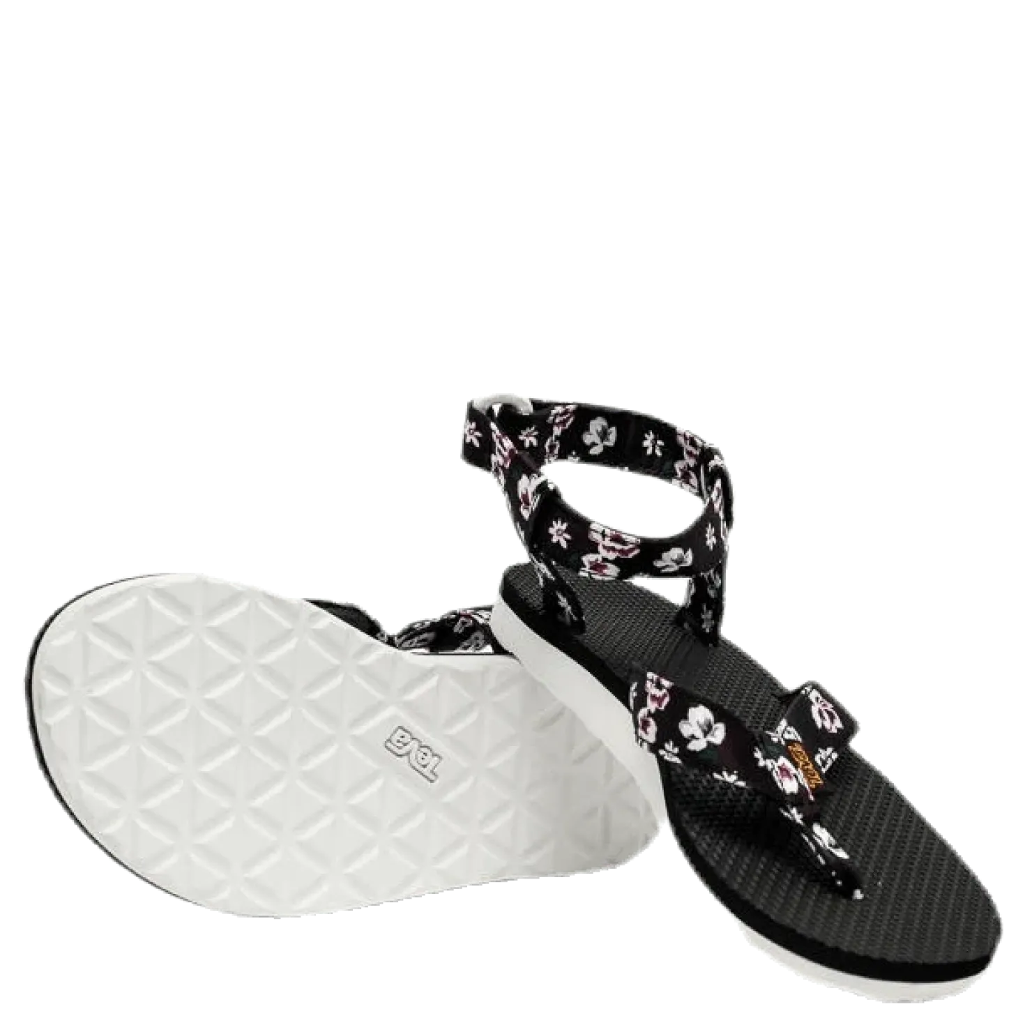 Original Sandal Floral Satin Patterned/Black