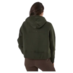 Oversized Zip Hood Forest Green