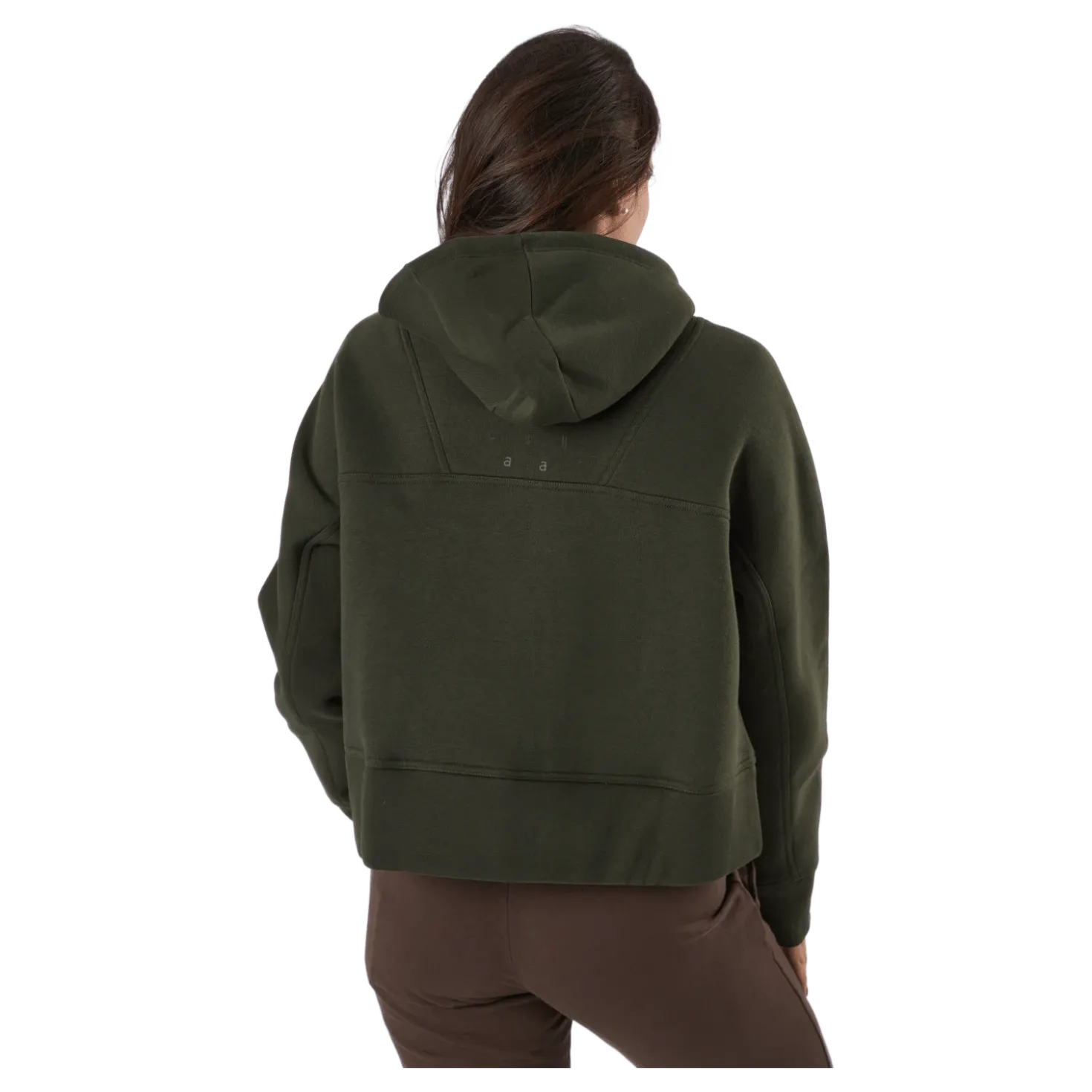 Oversized Zip Hood Forest Green