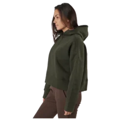 Oversized Zip Hood Forest Green