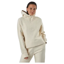 Oversized Zip Hood Light Sand